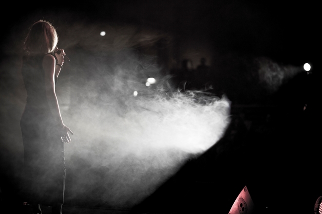 Christina Camara on stage (Mnchen 2011). Image copyright (c) CK music 2011.